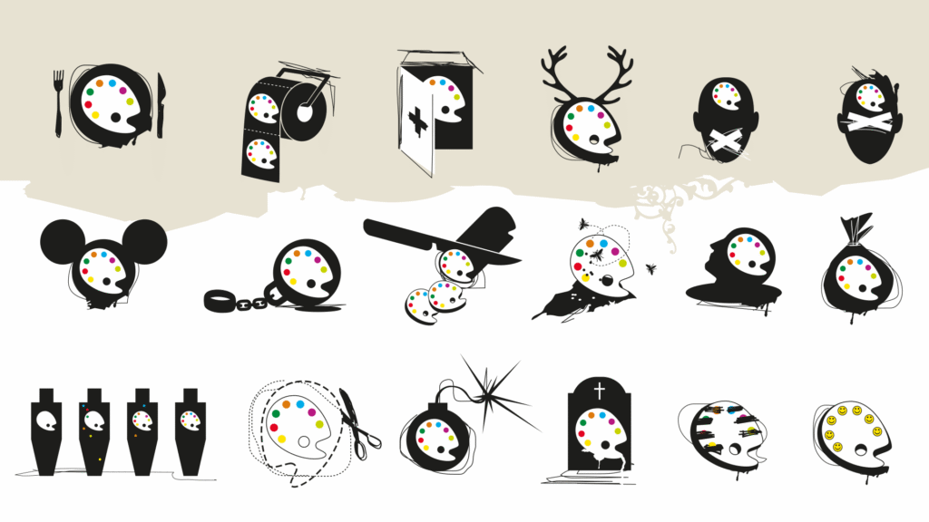 Kunstiaasta muutuva sümboli näited